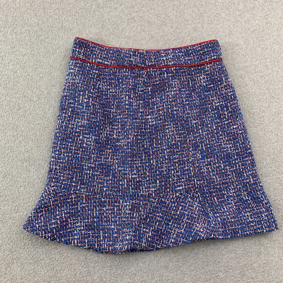 J Crew Patricia Fluted Skirt In Autumn Tweed Size 12 Multicolor Lined - Picture 1 of 14